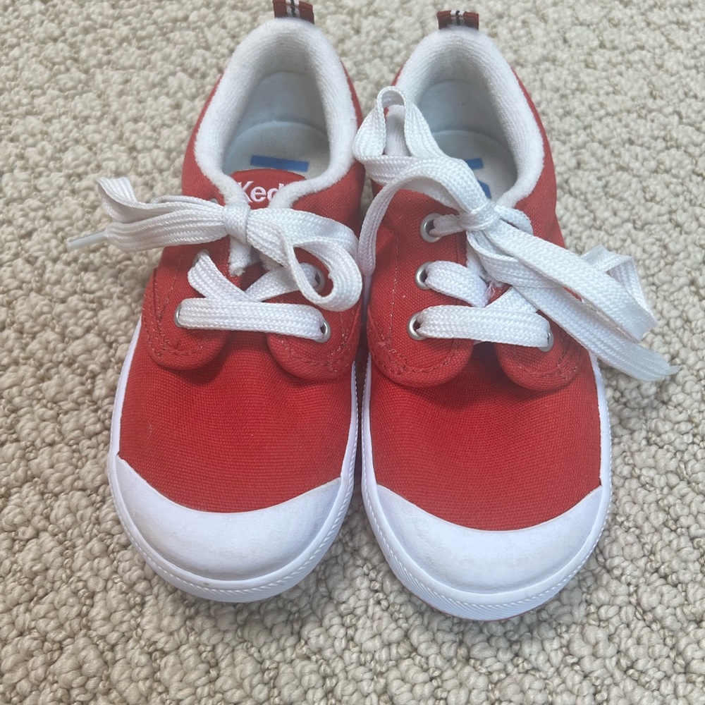 Keds Red and White Classic Canvas Sneakers